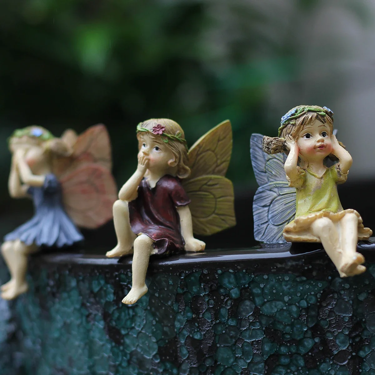 Garden Figure Resin Angel Micro Landscape Bonsai Decoration Miniature Figurines Home Decor