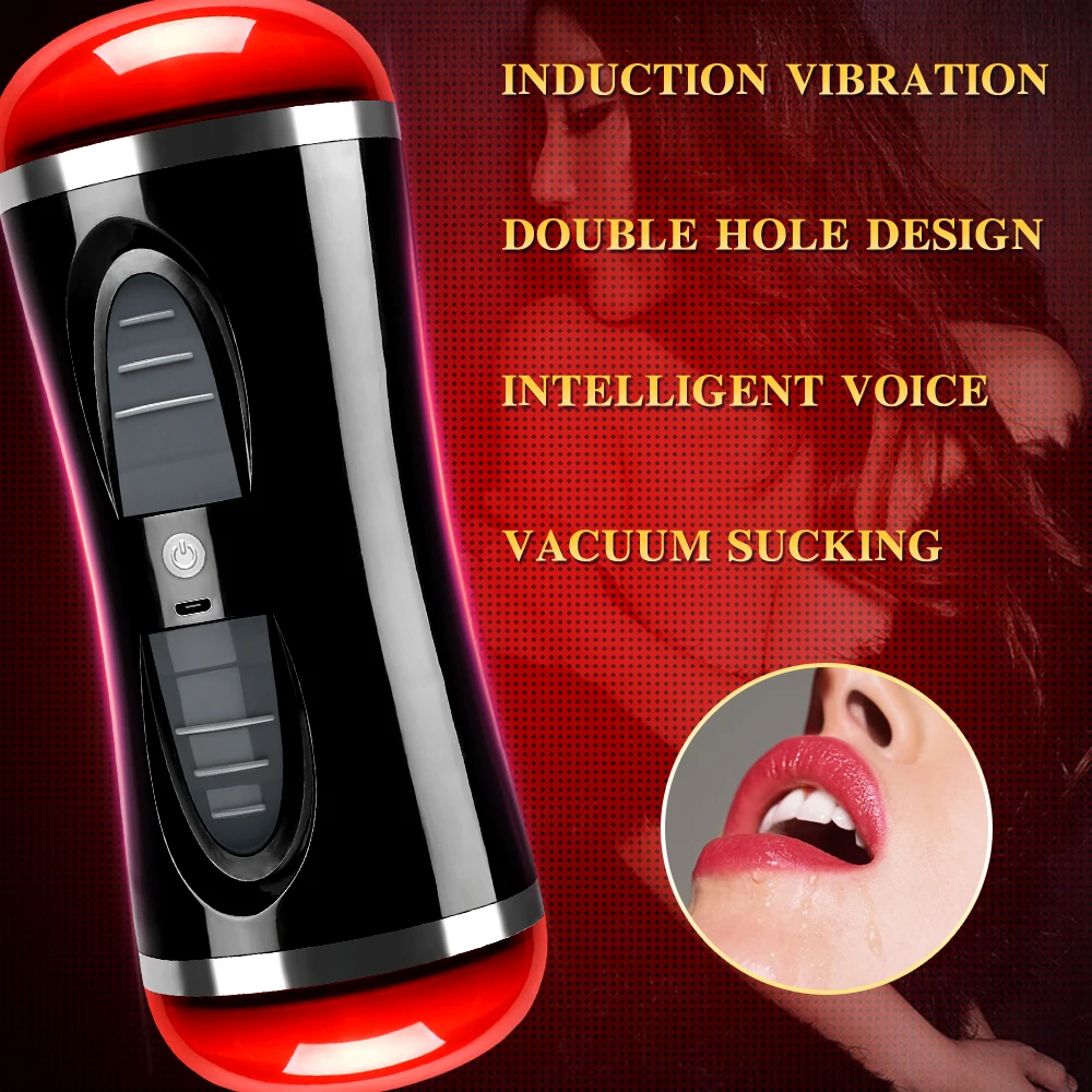 Automatic Sucking Male Masturbator Cup Heating Real Vagina Blowjob Electric Vibrator Pocket Pussy Adult Goods Sex Toys for Men