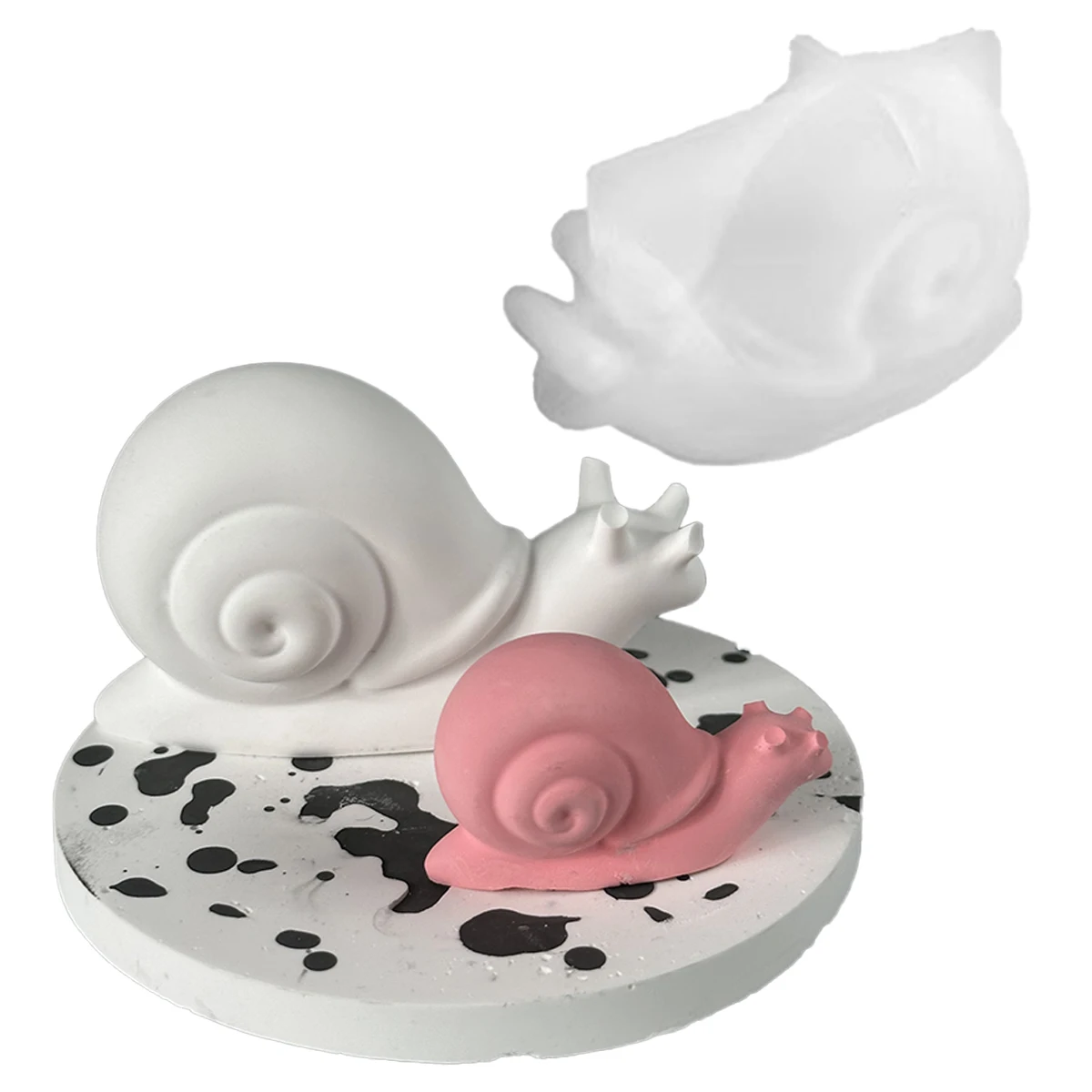 3D Snail Silicone Candle Mold DIY Handmade Animal Plaster Epoxy Resin Aromath Soap Casting Molds Home Decoration Ornament