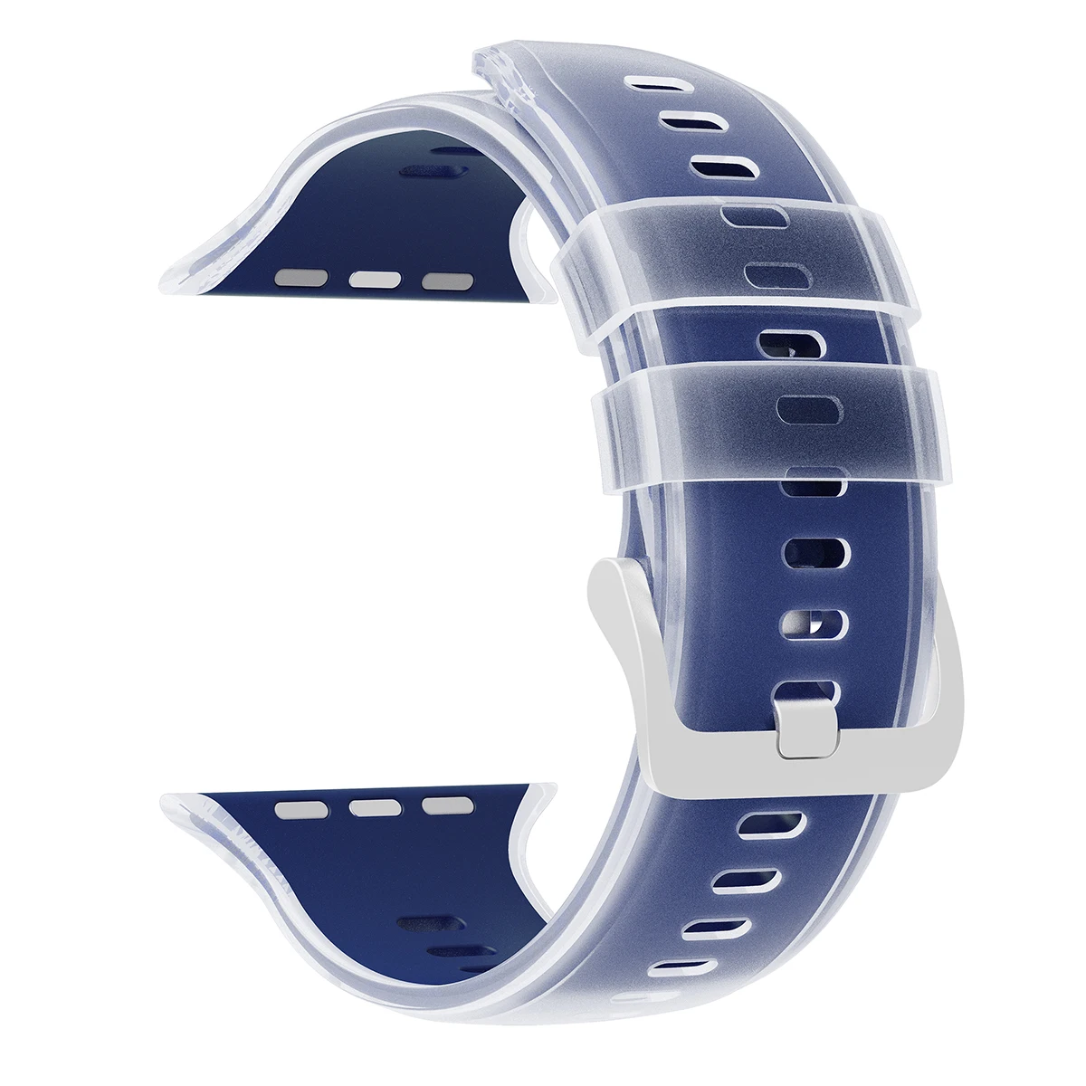 Durchscheinendes Silikonarmband für Apple Watch Ultra 3/2 49mm 46 45 44 42mm Sportarmband für iWatch S11 10 9 8 7 SE3 Ersatzarmband – Detail 18