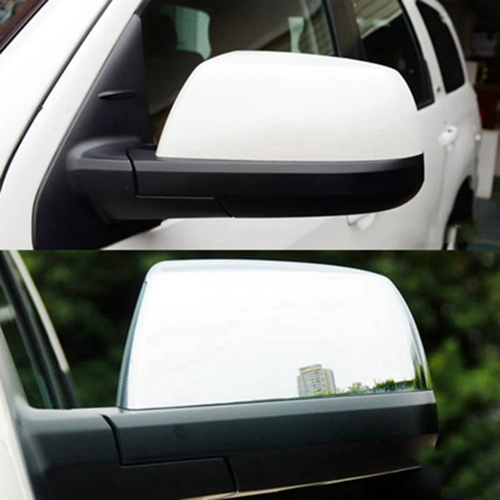 

Chrome ABS Car Side Rearview Mirror Cover Trim For Toyota- Sequoia 2007-2020