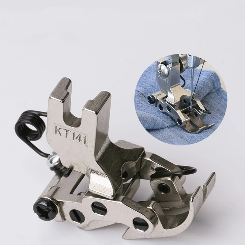 KT141 Hinged Presser Foot Fit Lockstitch Sewing Machine Front And Rear Interaction Through Cross Seam Extra-Thick Fabric costura