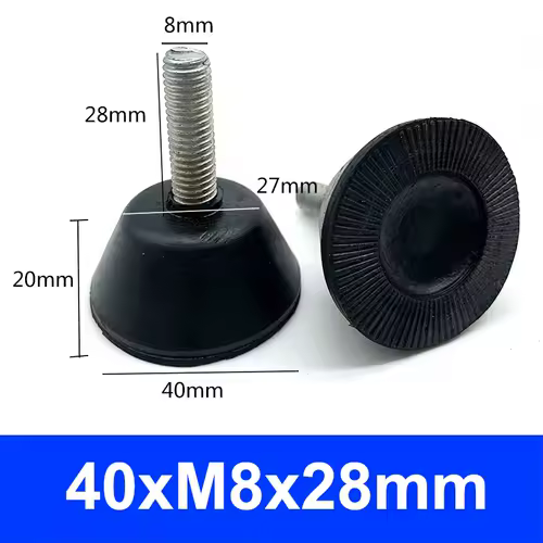 Rubber Adjustable Feet Pad With Screw M6 M8 M10 Table Chair Balck Leveling Foot Pad Furniture Leg Anti-shock Protections - Image 15