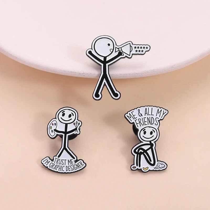 여성 소녀 파워 에나멜 핀 페미니스트 ‌ 잘 행동하는 여성이 흔히 역사적인 브로치를 만듭니다. 옷깃 배지 친구를 위한 보석 선물 ‌