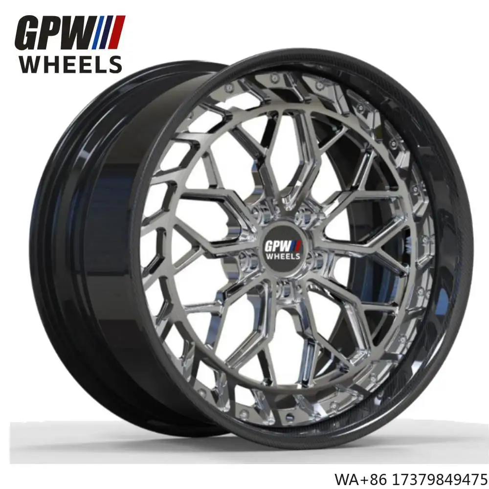 

Two Piece Forged Wheels 18" 19" 20" 21" 22" 23" 24" Inch 5x114.3 5X120 5X130 Concave Deep Dish Sport Car Rims for Luxury Car