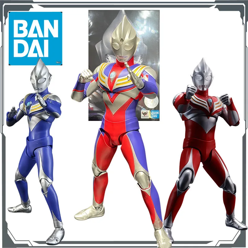 

Bandai Original S.H.Figuarts Ultraman Tiga 150mm Anime Action Figures Toys For Boys Christmas Gift Collectible Model Ornaments