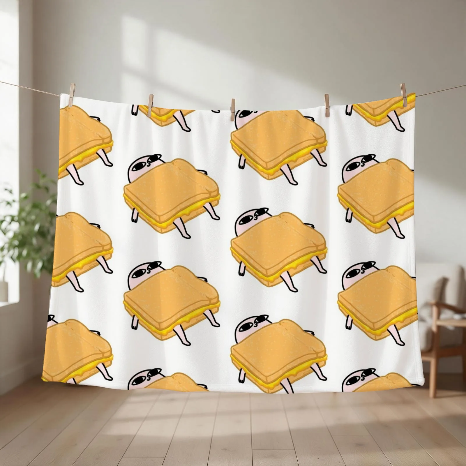 Ketnipz Zandwich Throw Blanket couch cozy soft plush fuzzy picnic outdoor blanket