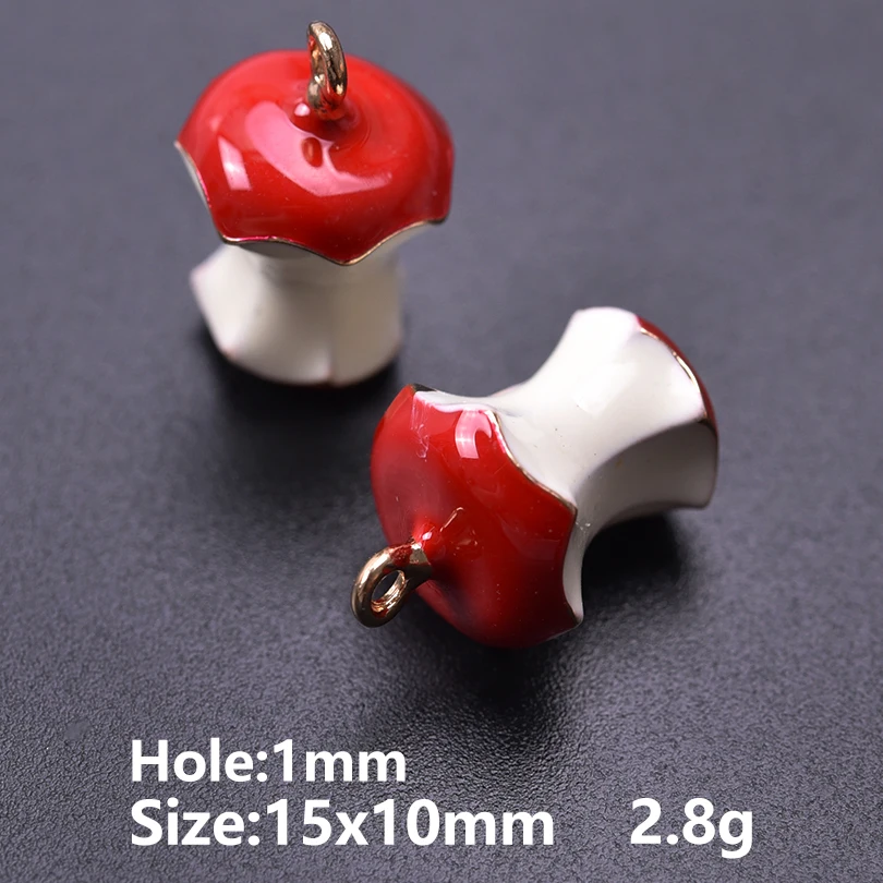 5pcs Cute Fruit Charm Pendants for DIY Jewellery Making