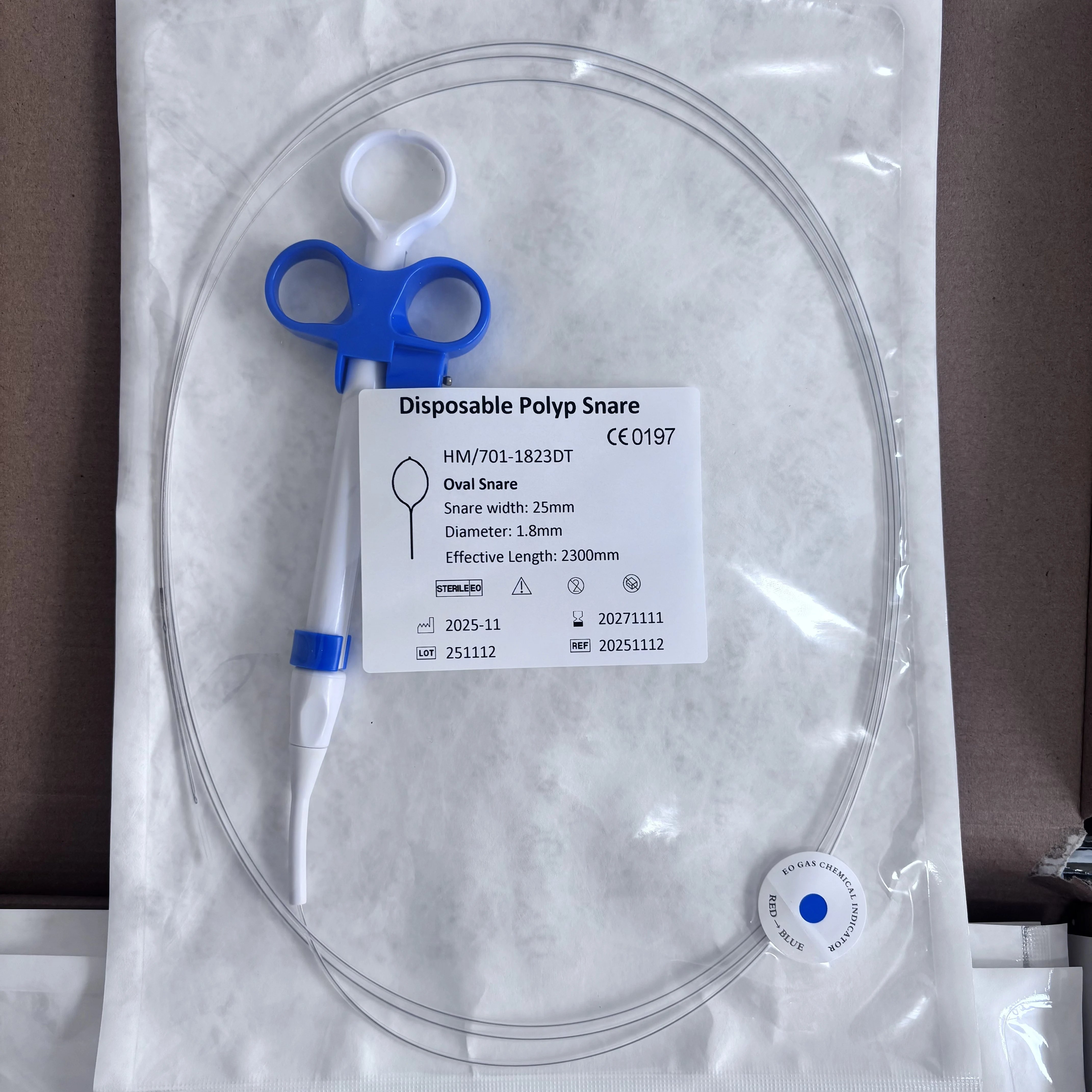 10pcs Disposable 360° Rotatable Polypectomy Snares Electric Endoscopic Snare Polypectomy Gastrointestinal Snare  2300mm