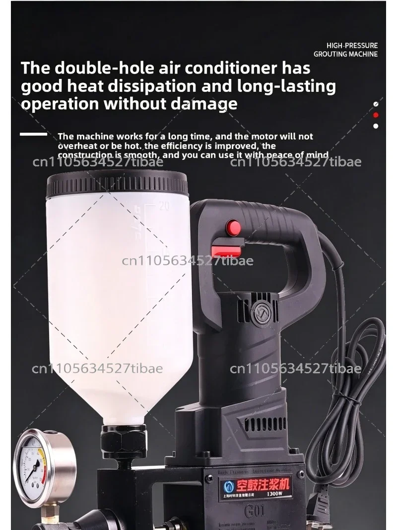 Tile Hollow Grouting Machine Floor Wall Injection Pump for Marble Stone Empty Drum Repair Tool