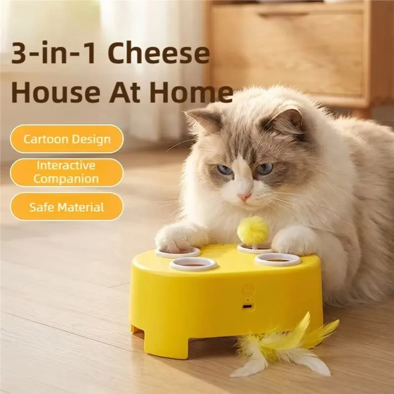 KYCOR-Electric Tease Cats Indoor Entertainment Cat To Make The Cat Scratch Resistance Boredom Whack-A-Mole