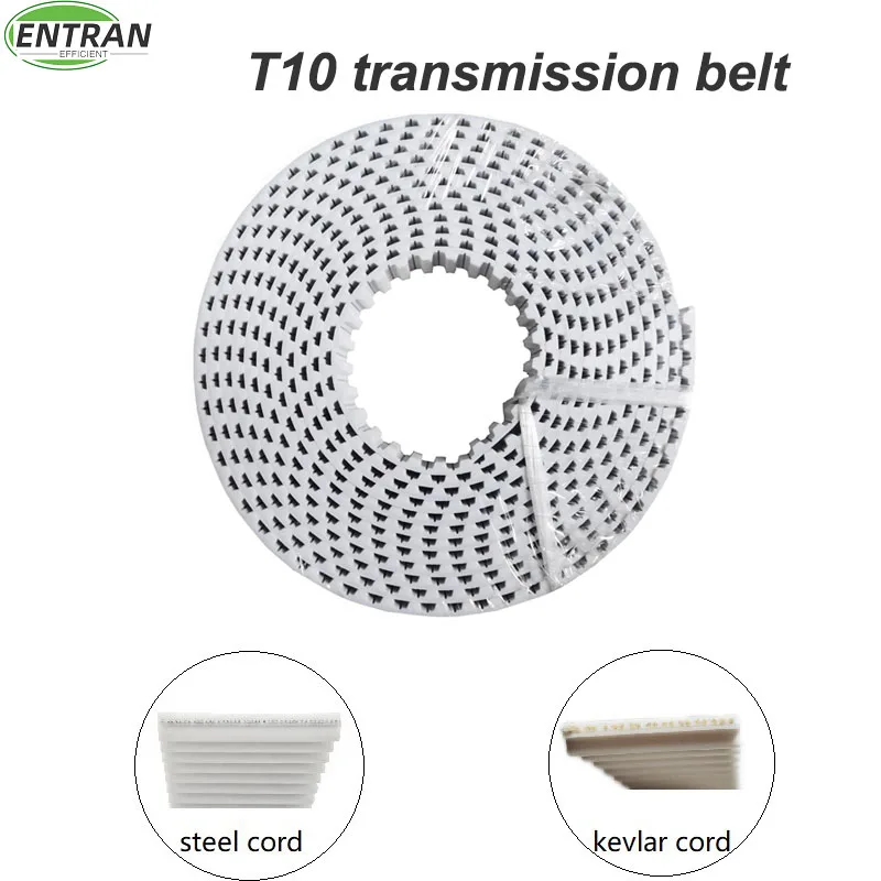 

T10 Polyurethane Transmission 16T10 Tooth Belt Timing Belt Open Ended With Steel 25T10 Belt 10mm/15mm/20mm/25mm/30mm/40mm/50mm