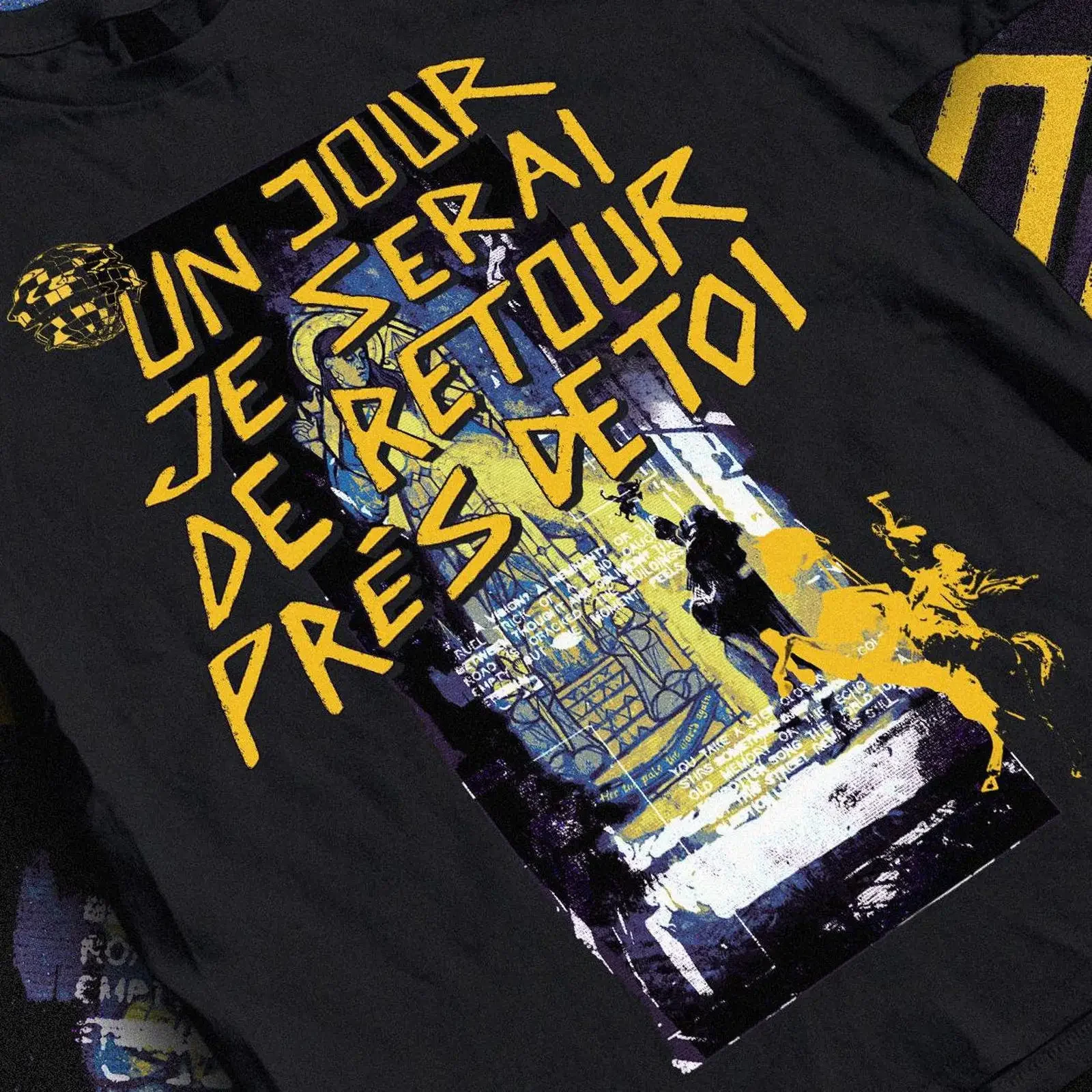 Disco Elysium Organic Cotton T Shirt amp 39 Un Jour Je Serai De Retour Près Toi vintage Washed homme Breathable Stylish