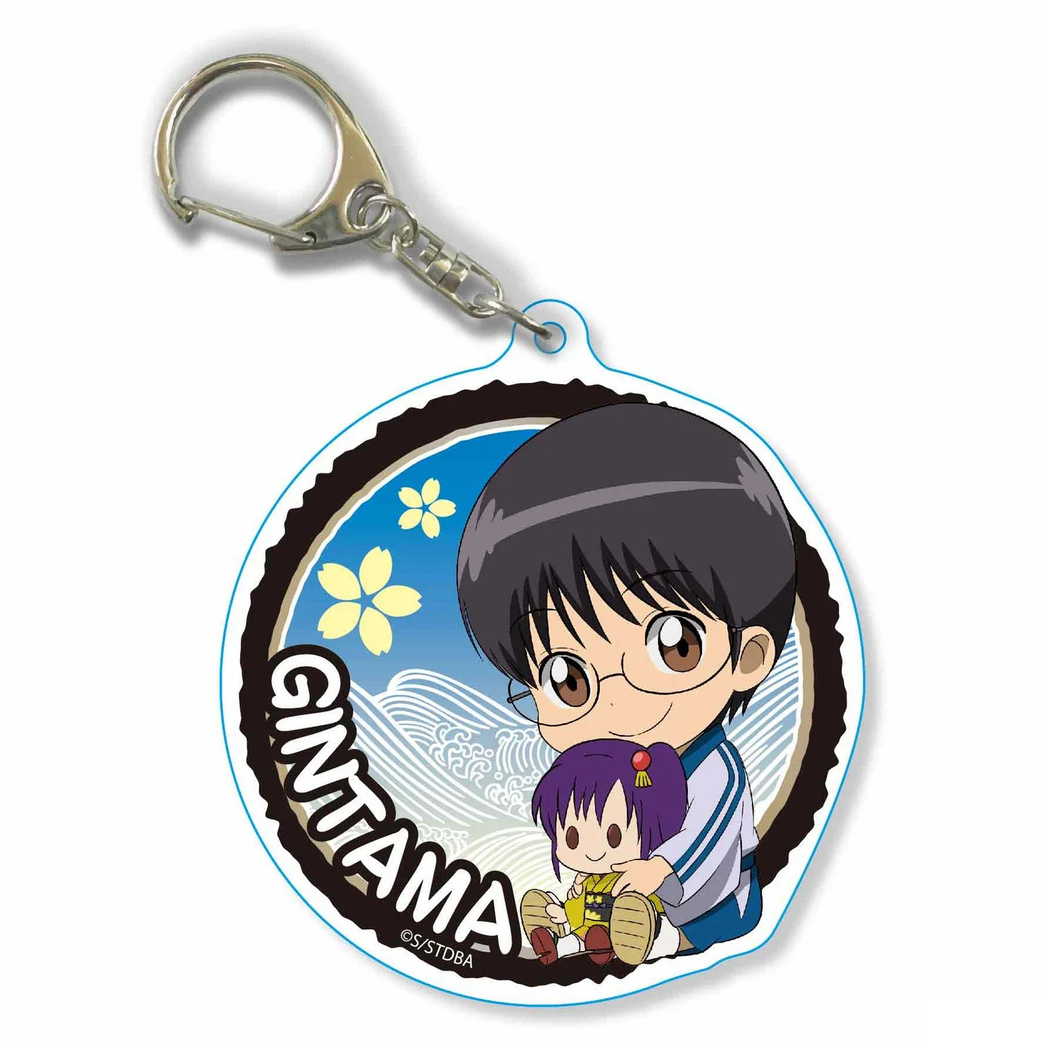 Gioco Okita Sougo Kagura Sakata Gintoki Hijikata Toshirou Shimura Shinpachi Portachiavi Bambola Anime Acrilico Portachiavi Ciondolo Regalo