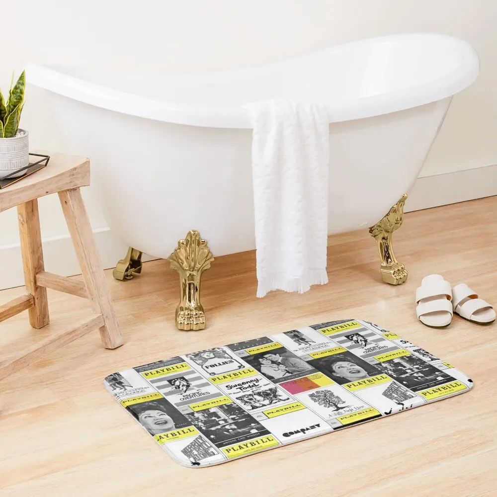 

Musical Playbills Bath Mat House Interior Entrance Bath Accessories Mat