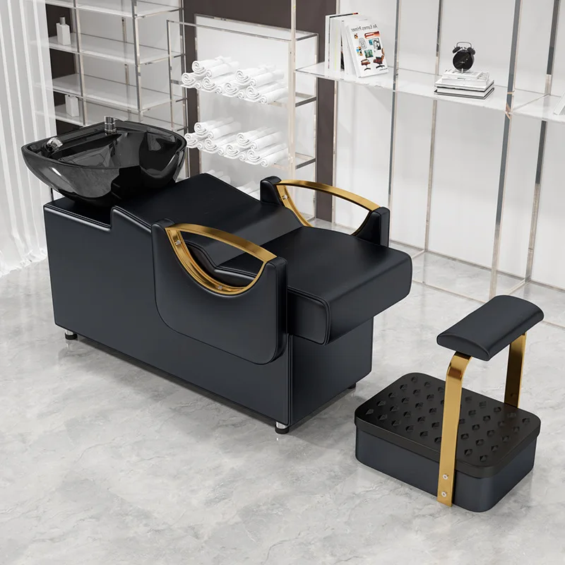 

Горячая распродажа: Современное портативное кресло-мойка для салонов красоты и парикмахерских, кровать для мытья волос с керамической раковиной, для спа-процедур