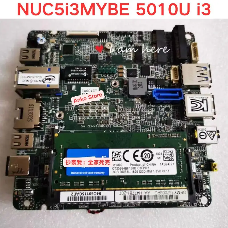 

Б/у тест ОК NUC5i3MYBE 5010U i3 Материнская плата промышленного управления