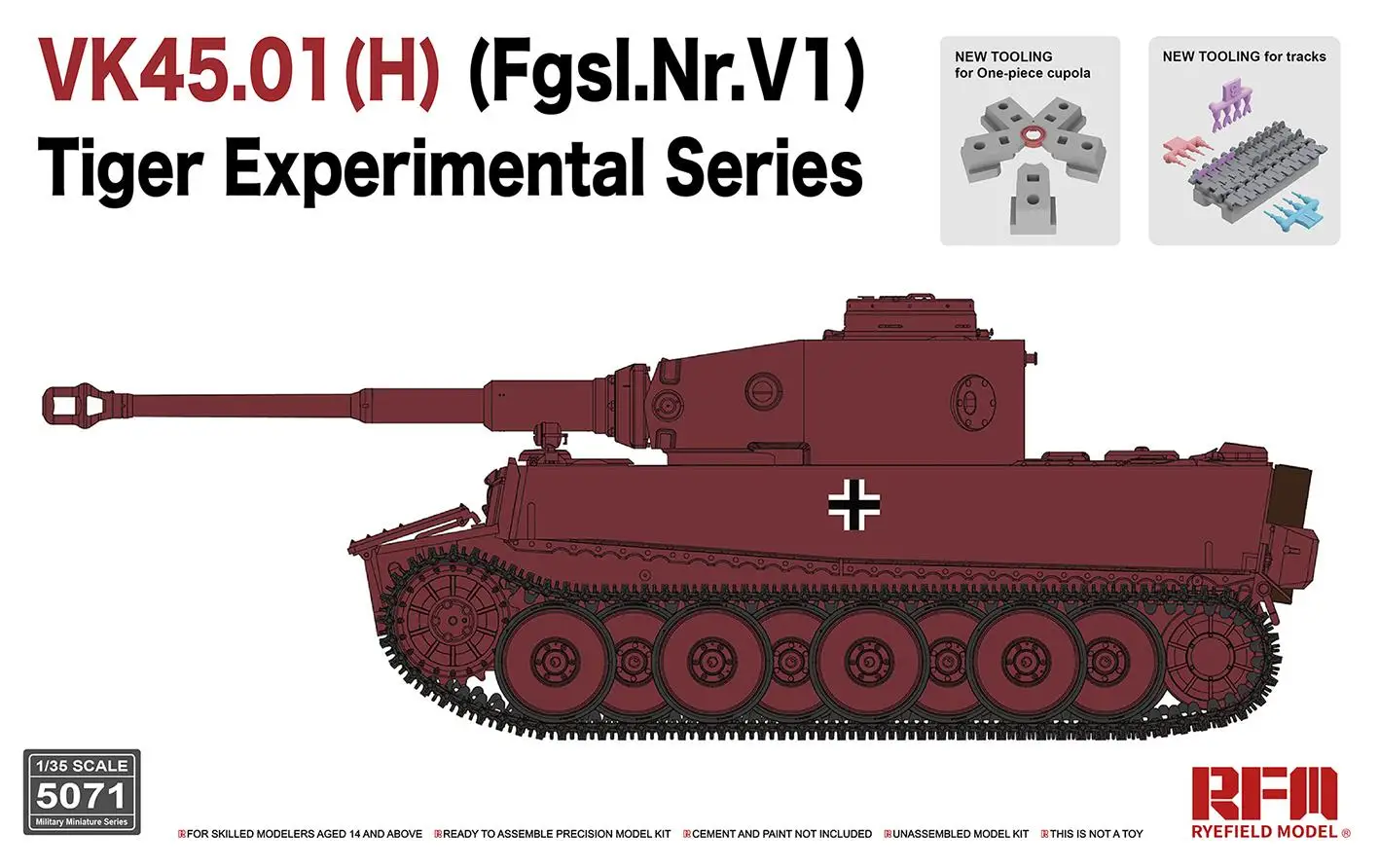 

Rye Field Model RM-5071 VK45.01(H) (Fgsl.Nr.V1)Tiger Experimental Series 1/35