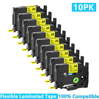 3/5/10/20Pcs 12mm Tapes Compatible for Brother TZ TZe-FX231 FX631 Flexible ID Laminated Tapes for P-Touch PT-H110 Label Printer
