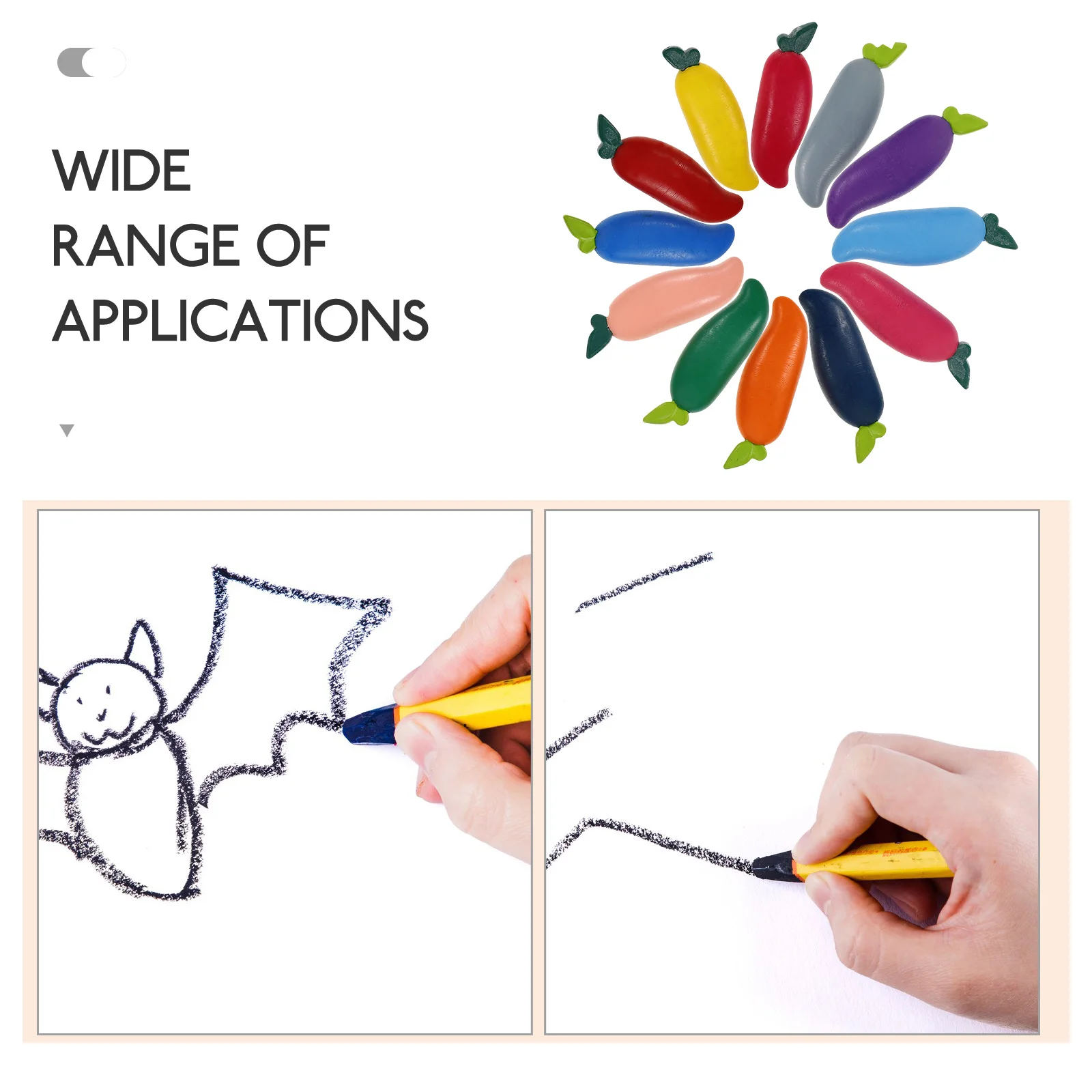 

12 Pcs Crayons for Colored Small Party Bag Fillers Fruits Shaped