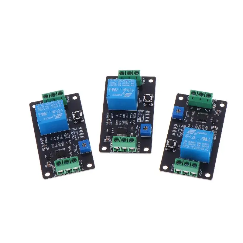 1Pcs Self Locking Delay On Off Time Switch DC5/12/24V Timer Delay Relay Super 555 Timer Delay On Off Relay Delay Timer Relay