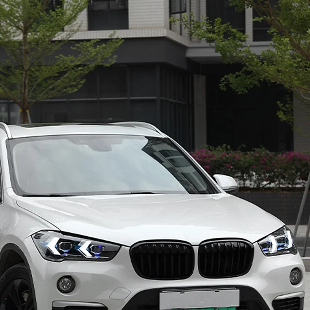 

Для BMW X1 F48 F49 2016-2019 автоматические фары в сборе, обновленный инструмент Plug and Play, автомобильные высококачественные светодиодные линзы проектора, аксессуары