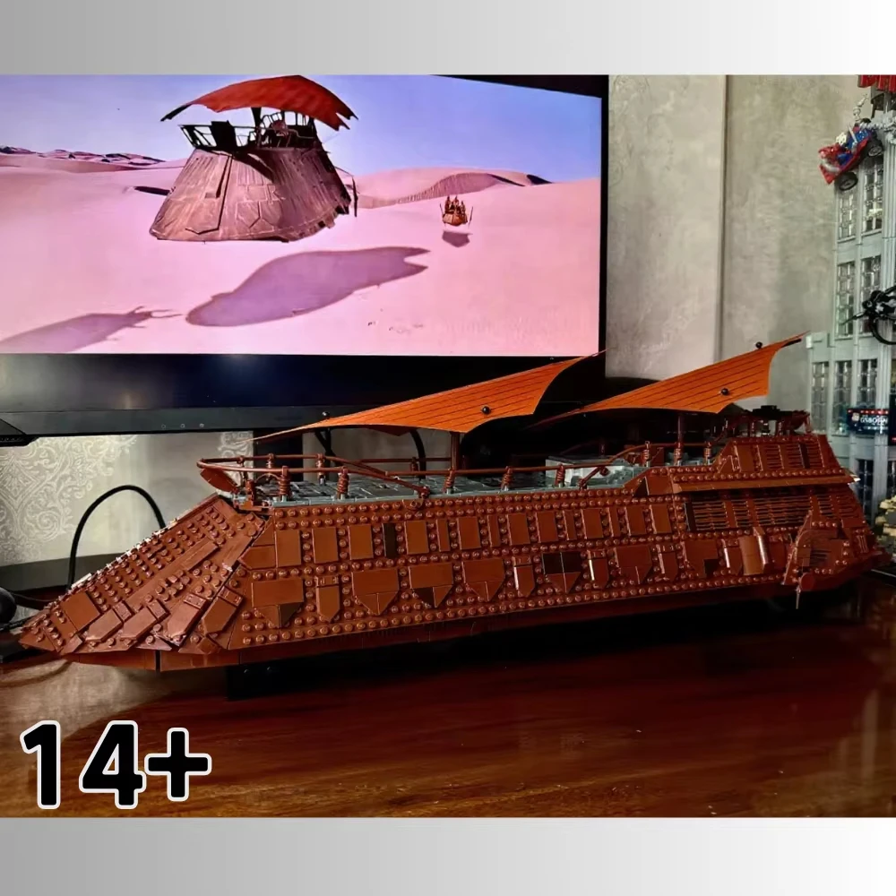 

Новый строительный блок 2025 года, классический парусный барж, модель космической лодки, кирпичи, сборка головоломки, совместимая игрушка для детей, взрослых, подарки на день рождения