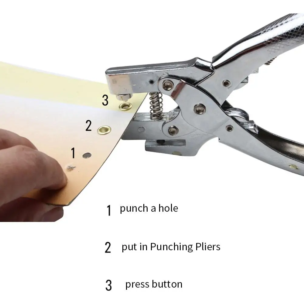 Multi-function Puncher Eyelet Pliers for Leather Paper Hand Pliers Belt Holes Punches Puncher Tool Eyelet
