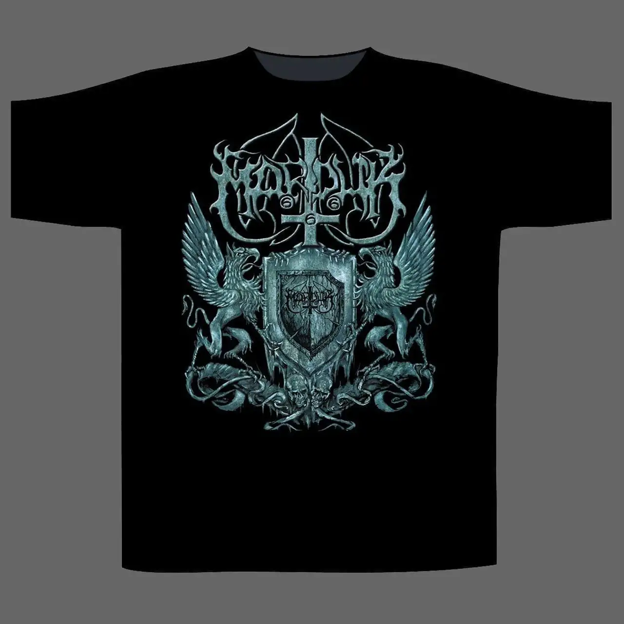 

Marduk Black Metal Assault Peripheral Pattern Printing Summer Luxury Brand Cotton Men's and Women's T-Shirts Short Sleeves
