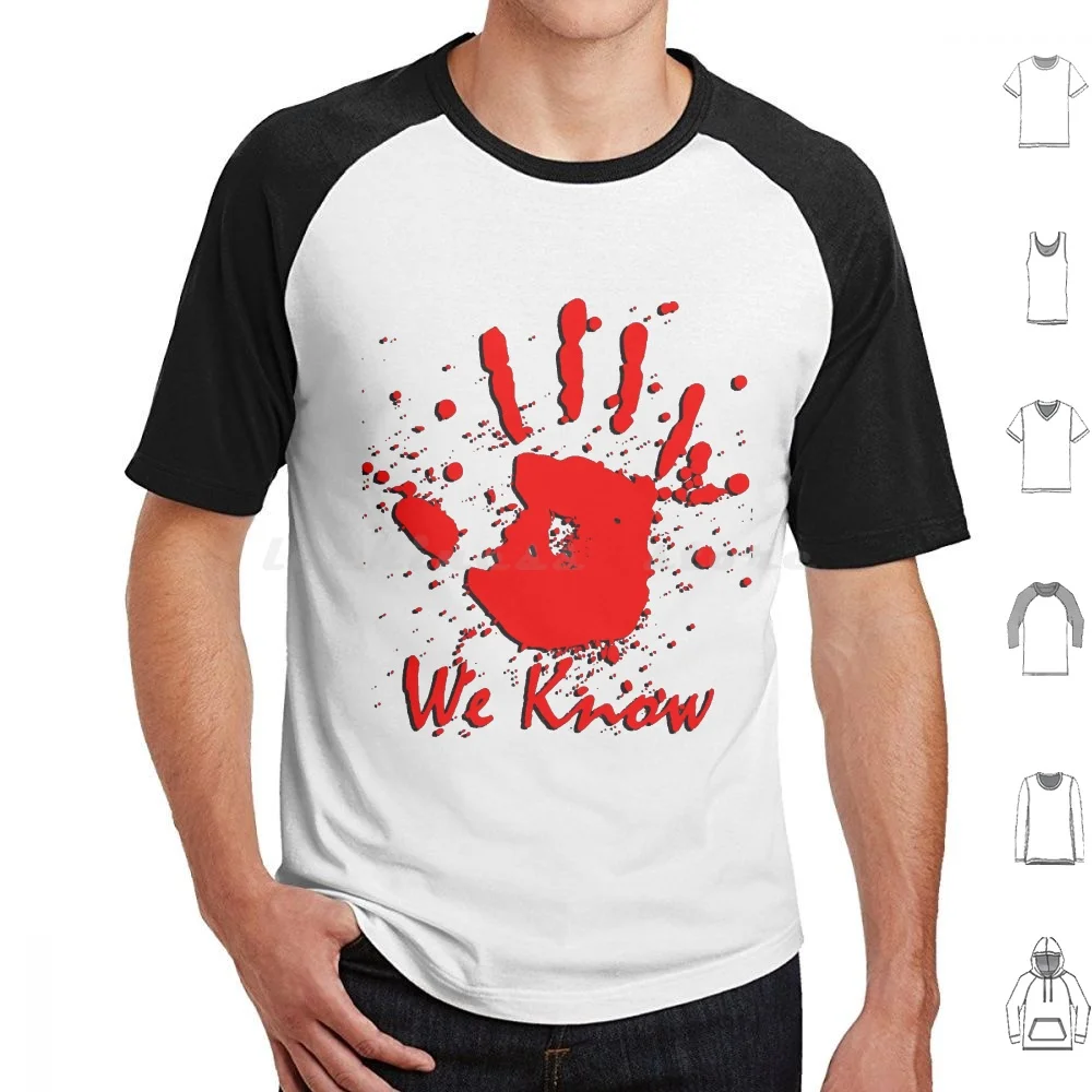 Day Gifts Skyrim Dark Brotherhood We Know Blood Pattern Black Cute Graphic Gift T Shirt Big Size 100% Cotton Day Skyrim Dark