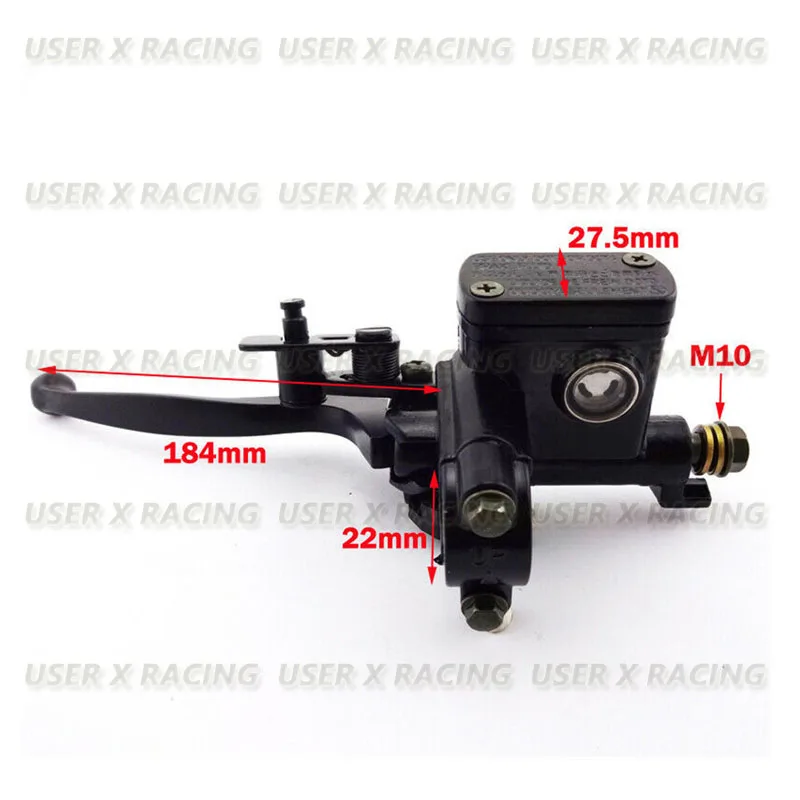 USERX Motorcycle Front Brake Clutch Master Cylinder Hydraulic Brake Lever Aluminium alloy For 50cc 110cc 150cc Dirt Pit Bike ATV