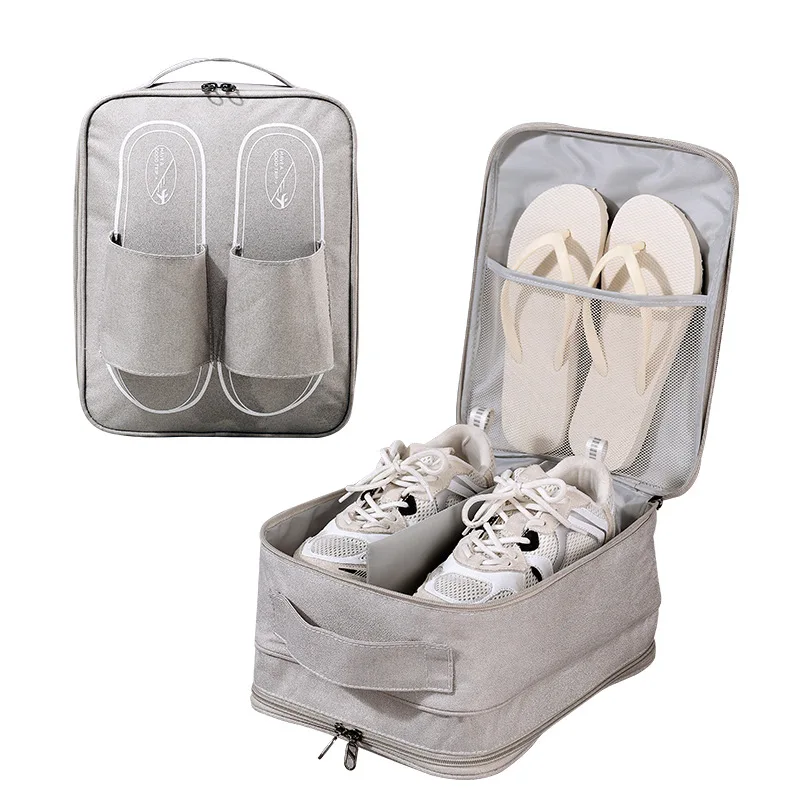 Draagbare Reisschoenen Tas Bagage Organizer Etui Meerlaagse Koffer Opbergtas Stofdichte Slippers Sneakers Draagtassen