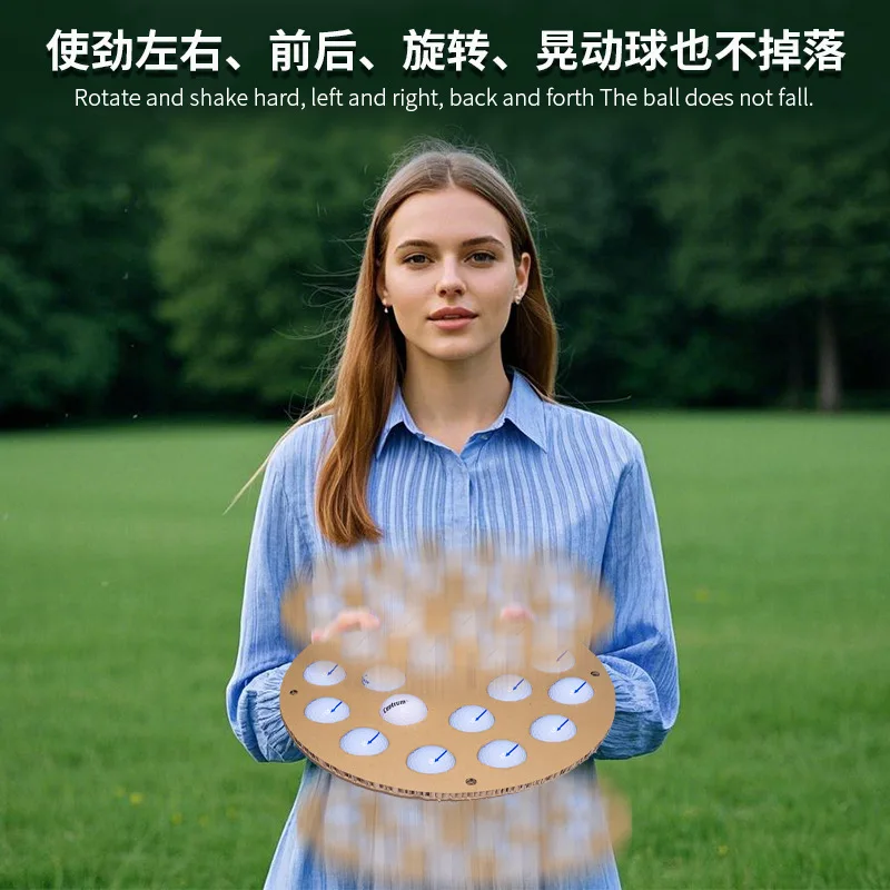 Customized Golf Ball Storage Tray Wall-Mounted Hole Tray Storage Rack Table Tennis Storage Display Rack Cross-Border New Product