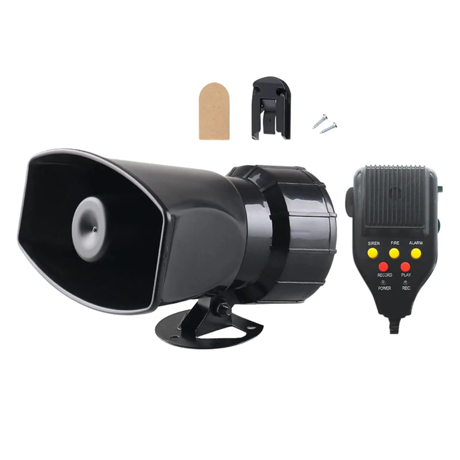 Loud Car Alarm Speaker Enhanced Sound Horn Kit Emergency PA System for Truck Boat Motorcycle Automotive