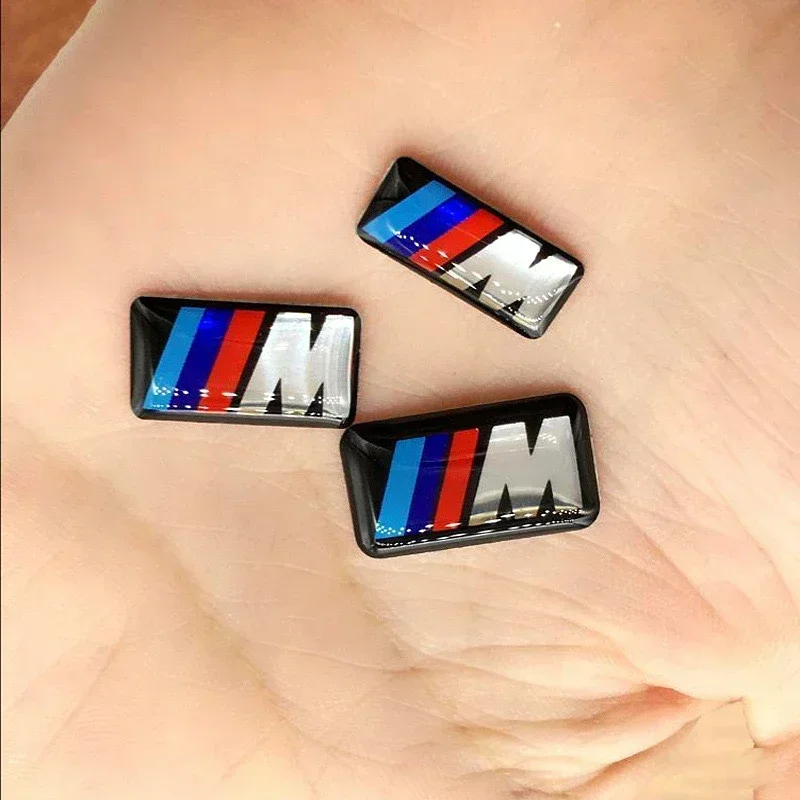 Image of 2PCS 5PCS BMW E46 E39 E38 E90 E60 E36 F30 F20 M Logo Auto Lenkrad Rad Center Emblem abzeichen Aufkleber Aufkleber Styling