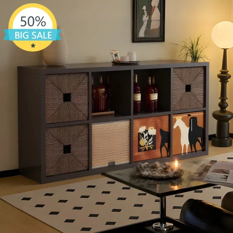 BookShelf Decor Living Room Cabinets Dressers Display House Desk Boocase Entryways Wood Storage Luxury Cabinet Trendy Furniture