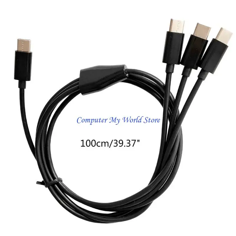 USB C Multi Charging Cable USB C Multi Cable 3 in 1 شحن محول الحبل