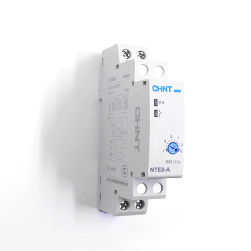 H3Y NTE8-A/NTE8-B Time Relay Power-on/Turn-off Delay Control Delay 1-10s/12-120s/48-480s Din Rail Digital Timer DC24V AC220V