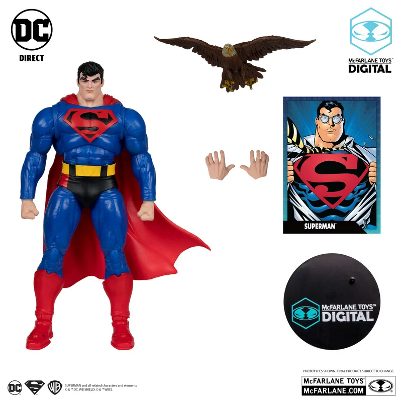 Oryginalny Mcfarlane Dc Multiverse Superman Nasze światy w wojnę 7-calowa kolekcja figurek Figurka Prezent urodzinowy dla dzieci Zabawka