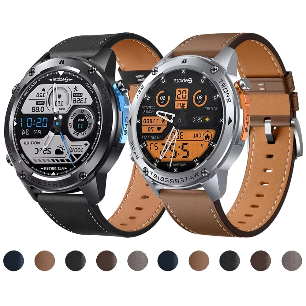 22Mm Leather Watch …