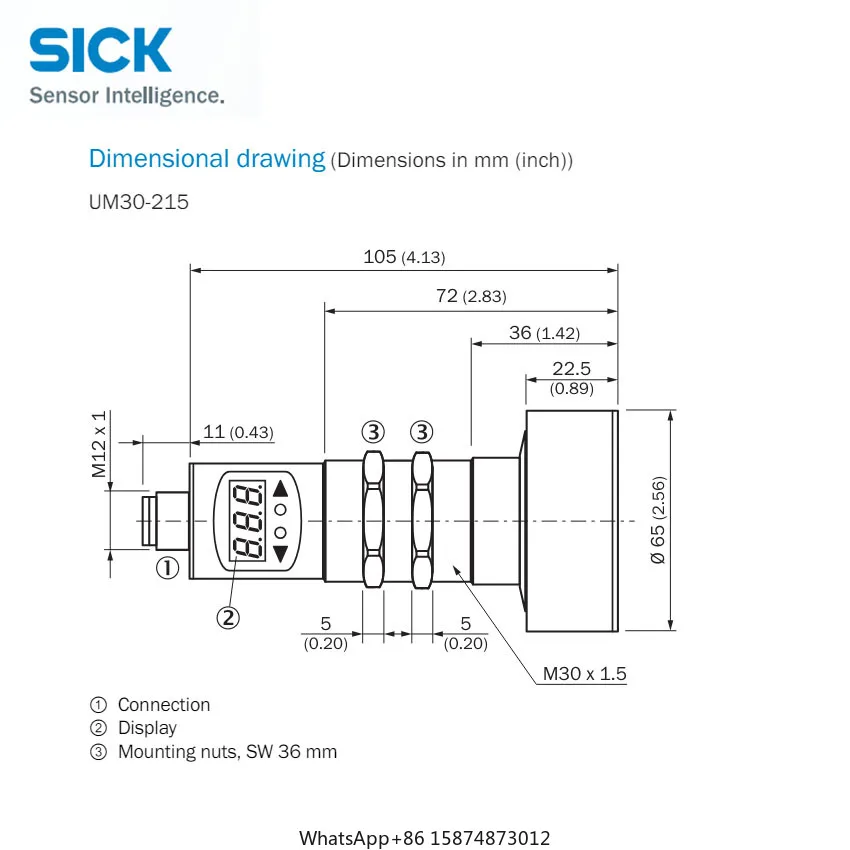 Flash Sale Genuine sick Ultrasonic distance sensors Cylindrical UM30 UM30-215114 6037678