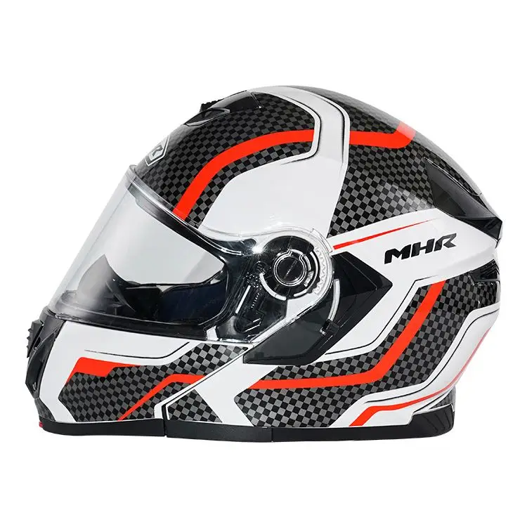 Full Face Motorcycle Helmet Ride Personality Racing Crash Helmet Horn Predator Electric Motorcycle Helmet