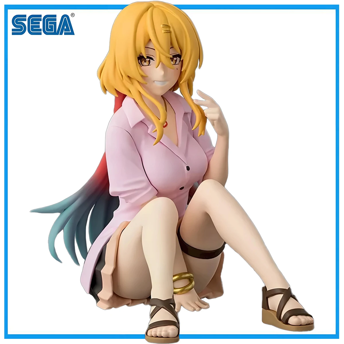 

In Stock SEGA Original Genuine Anime Nukitashi The Animation Premium PM Chokonose Figure Katagiri Nanase 9cm Model Toy Xmas Gift