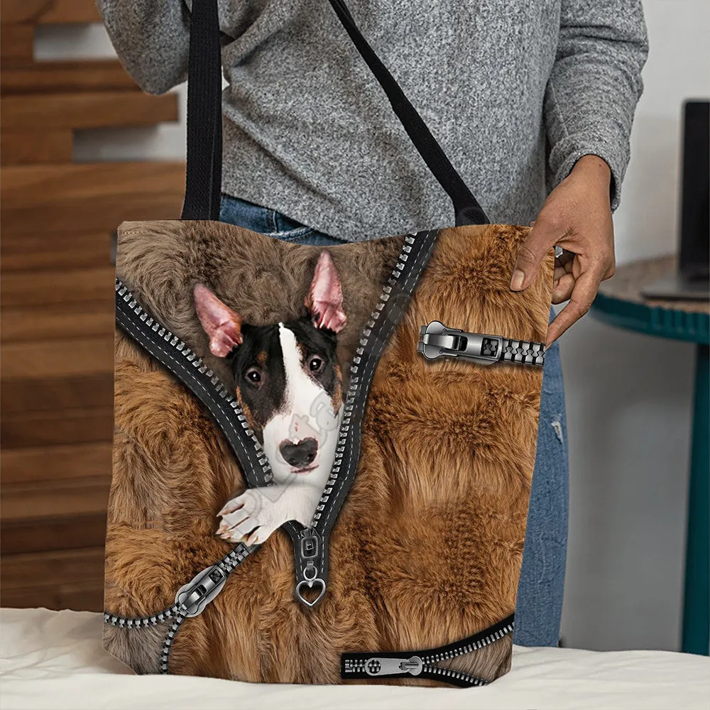 Imagem -05 - Bull Terrier Todo Impresso Tote Bolsa Alça de Armazenamento Shopper Bolsa Engraçado Dobrável Reutilizável Tote Multiuso 16 Estilo Cão Padrão