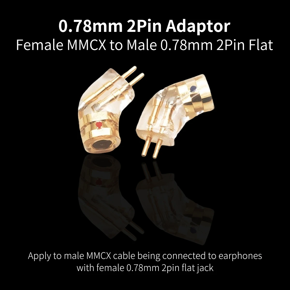 mmcx adapter mmcx converter 0.78mm mmcx to 0 78mm 2pin mmcx to 2 pin 0.78mm mmcx to 2 pin adapter mmcx to 2 pin female connector