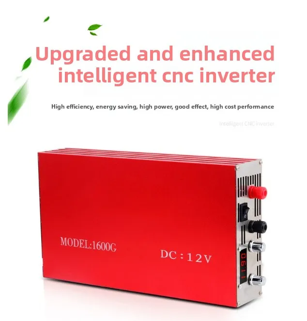4000W 12V DC Digital Power Inverter Multifunction with LCD Display 1600g Heavy Duty Battery Converter for Car