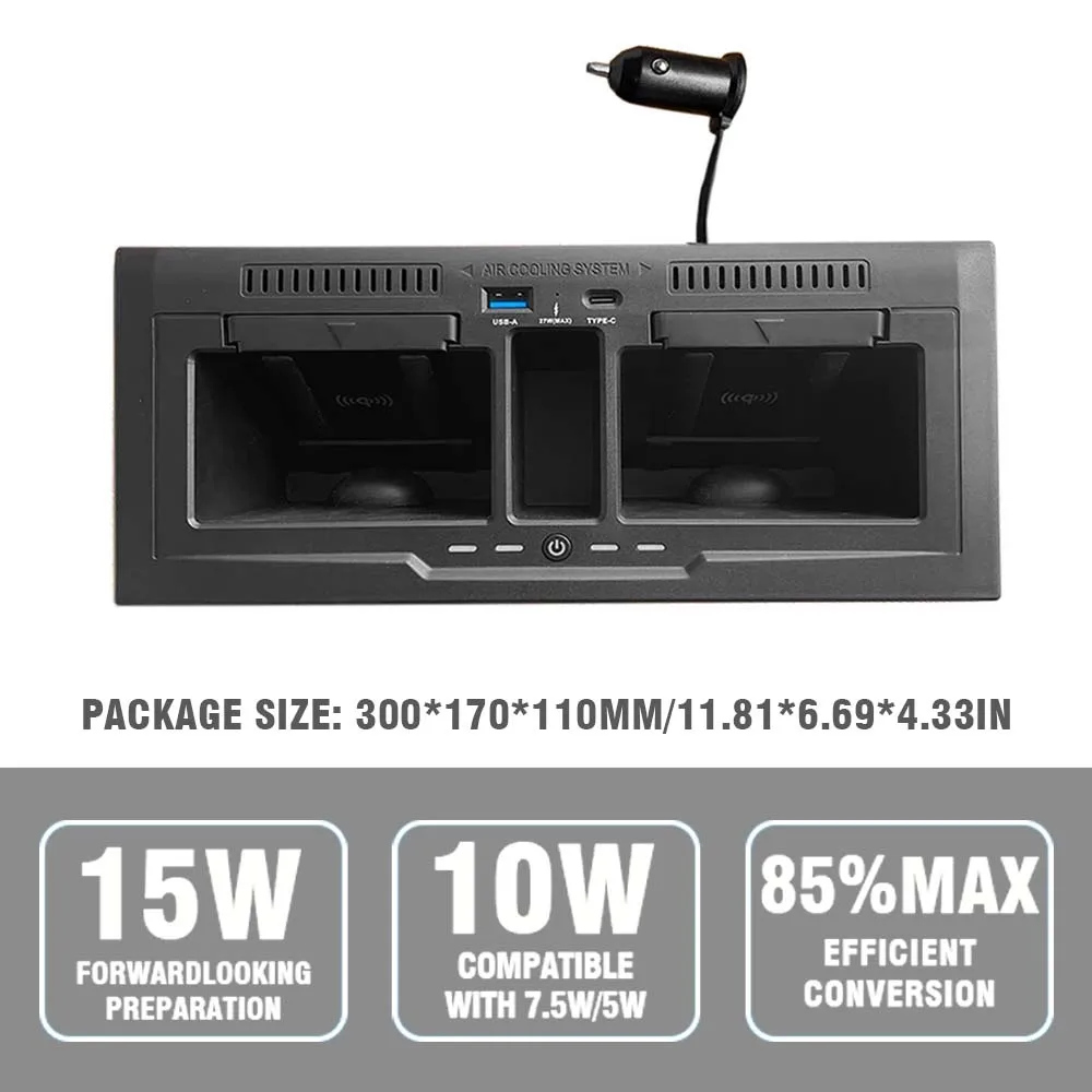 ⭐Genuine⭐ Car Wireless Charger For Land Rover DEFENDER 2020-2022 RHD and LHD Cars Accessories 15W 3 Coils Modify Fast Charging