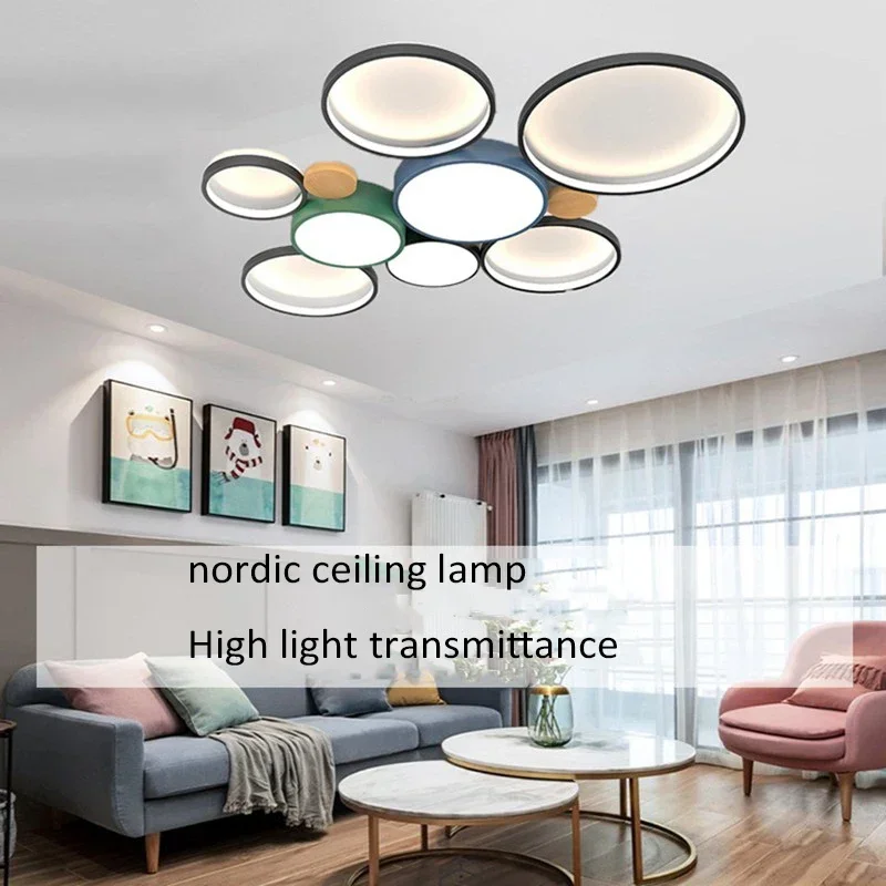 ModernLiving RoomLED CeilingLight Nordic Personality Interior Decoration Bedroom Dining Room Chandelierлюстра лампа светодиодная