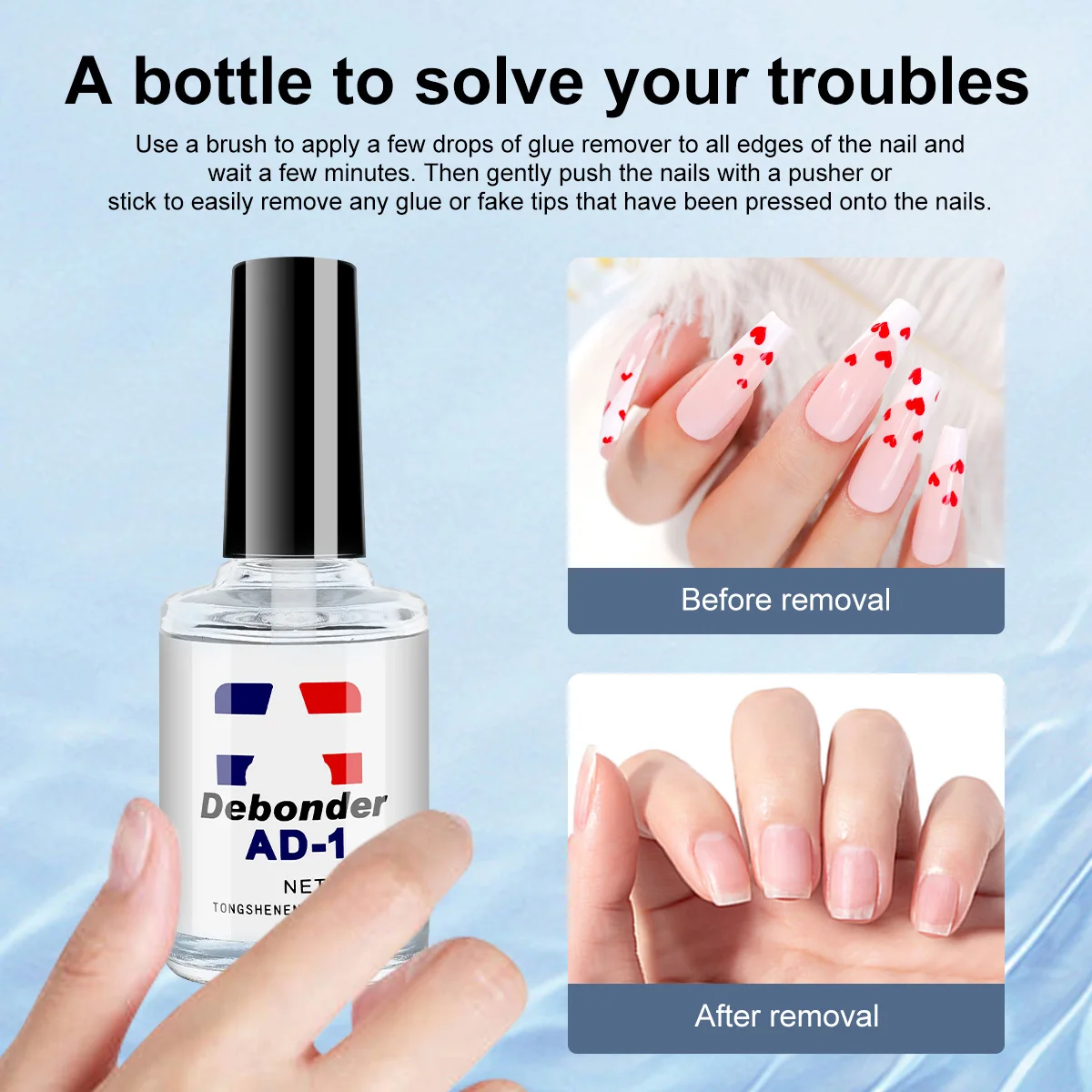 10 مللي مزيل هلام الأظافر بسرعة إزالة وهمية مسمار السائل جيل للأظافر سقيفة مزيل غير ضارة مسمار إزالة الصمغ وكيل مستلزمات صالون الأظافر