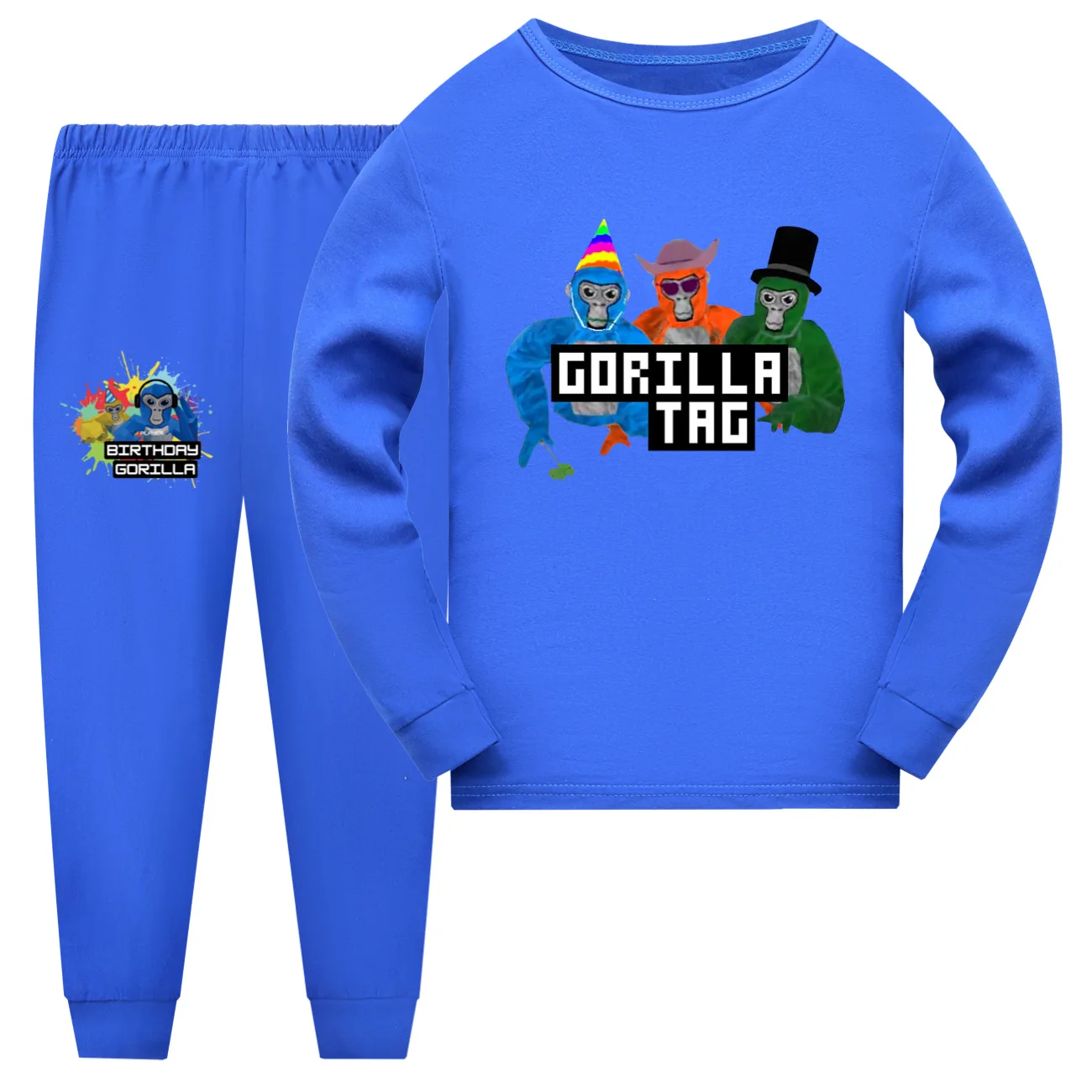 Gorilla Tag Clothes Kids Long Sleeve Pyjamas Toddler Girls Cartoon Pajama Sets Teenager Boys Autumn Sleepwear Children Nightwear